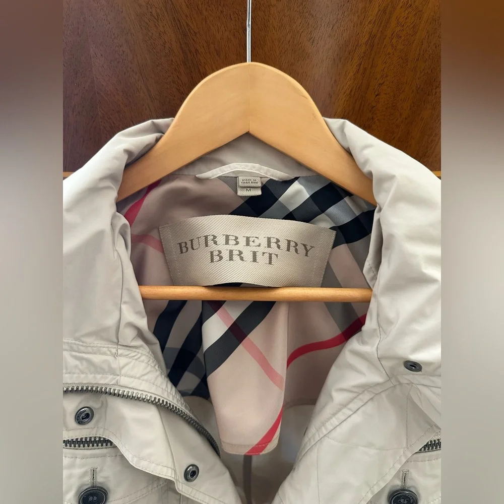 Burberry Beige Parka Coat